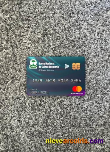Equatorial Guinea National bank master card photolook
